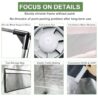 Complete Mylar Growing Tent 2x2 Grow Tent Kit 24"x24"x55" Indoor Plant Growing Room LED Full Spectrum Grow Light Ventilation Inline Fan + Acceseries