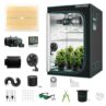 MARS HYDRO 4x4 Grow Tent Kit Complete System with 300W TSW2000 4x4 Full Coverage Dimmable Light,48"x48"x80" 1680D High Reflective Mylar,6inch 32dB,402CFM Adjustable Ventilation Kit,10 Speed Clip Fan
