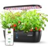 litokam Smart Hydroponics Growing System Kit with APP&WiFi Controlled, 15-Pod Indoor Herb Garden Planter with 2 Grow Modes, 24W Growing LED, Pump System, 24H Timer, Indoor Garden for Home