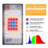 LBW Grow Light with Stand, Full Spectrum LED Floor Plant Light for Indoor Plants, Grow Lamp with On/Off Switch, Adjustable Tripod Stand 15-48 inches