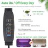RWNTAO Two Strip Growing Lamp for Indoor Plants, Red & Blue & Yellow Full Spectrum LED Grow Light Strips with Auto ON/Off 3/9/12H Timer,10 Dimmable Levels for Green House Succulent (2 Head 13 in)