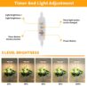 GooingTop LED Grow Light, Halo Plant Lamp for Indoor Plants Growing, White Low Light for Succulents Mini Small Plants Growth,Upgrade Timer 4/8/12/18 Hrs & Variable Spectrum,1 Pack