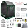 Grow Tent Kit Complete System High Reflective Mylar Indoor Grow Tent Hydroponics Growing Tent with Full Spectrum LED Grow Light Observation Window, Ventilation Fan,Carbon Filter (48" x 48" x 80")