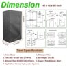 Complete Mylar Growing Tent 3 x 3 Grow Tent Kit 40"x40"x80" Indoor Plant Growing Room LED Full Spectrum Grow Light Ventilation Inline Fan DIY Beginner Grow Tent Kit + Glasses & Acceseries