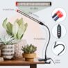 FECiDA Game Changer 2Pack 9W Power Home Plug, NOT 5W Adapter, Clip Grow Lights for Indoor Plants with Timer, Enough Bright Like Sun for Your Indoor Plants, LED Plant Growing Lamps for Bonsai