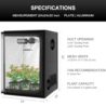 MELONFARM 2x2 Grow Tent, 24"x24"x32" Double Transparent Viewing Door Indoor Grow Tent, Growing Tent with High Reflective Mylar & Floor Tray, Plant Tent for Indoor Hydroponics Growing