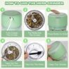Electric-Herb-Grinder-3.5 Inch-2024-Upgraded, 3.4oz Large Grinder for Grinding Dry Fresh Herbs and Spices, USB Rechargeable, Portable, Waterproof, High-efficiency, Nice Choice for Home