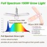 40"x40"x80" Grow Tent Kit Complete High Reflective Mylar Indoor Grow Tent +Portable Full Spectrum LED Grow Light Combo Hydroponics Indoor Plant Growing Tent Room (Full Grow Tent Kit-40"x40"x80")