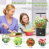 Indoor Garden Growing Systems Self-Watering Plant Pot Smart Gardening System with 17 Watts LED Grow Light Auto Timer Gardening Plant Gifts for Dad Mom Plant Pot for Vegetables Herbs(No Seeds&Soil)