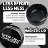 Santa Cruz Shredder Metal Herb Grinder Knurled Top for Stronger Grip 3-Piece Large 2.7" (Black)