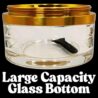 Spice Grinder. 2.5 inch herb grinder with jar attached. Jar offers a larger storage capacity. 3 layer design. Aluminum alloy with glass bottom. (NO Screen Catcher)