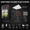 Spider Farmer Grow Tent Kit 2x2x5ft Complete System, SF1000D Samsung Diodes Full Spectrum LED Grow Light 24"X24"X55" Indoor 1680D Mylar Tent with 4" Ventilation System & 6'' Clip Fan