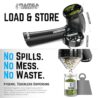 Mamba Original 1g Black USB Electric Herb Grinder. Small Portable Metal Herbal Machine & Spice Mill for the Kitchen