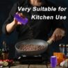 OWLSTEM Grinder, 2-in-1 Grinding & Storage Design-Suitable for Home, Outdoor & Kitchen Use (Purple)