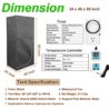 48"x24"x80" Grow Tent Kit Complete 4x2 ft High Reflective Mylar Indoor Grow Tent +Portable Full Spectrum LED Grow Light Combo Hydroponics Indoor Plant Growing Tent Room