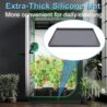 Grow Tent Mat Grow Tents Drip Pan, Grow Tent Complete System Silicone Mat with Raised Edge, Weed Growing Kit Indoor Tray Growing Tent Mat, Non-Slip Waterproof Weed Tent Pad Floor Pan 23.6"x 23.6"