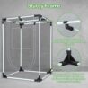 Grow Tent, 18"x18"x32"Grow Tent, Indoor Growing Tent with Observation Windows, Lightproof Tent with Floor Tray, Mylar Hydroponic Tent