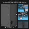 TopoGrow Upgrade Integrated Auto Grow Tent Kit Complete Kit, S1000 LED Grow Light, 32"x32"x64" Grow Tent, 4“ Ventilation with Inline Fan, Carbon Filter, Irrigation Kit, Humidifier and Clip Fan