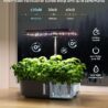 URUQ Hydroponics Growing System Indoor Garden 12 Pods Indoor Gardening System with LED Grow Light Height Adjustable Plants Germination Kit Quiet Smart Pump - Hydroponic Planter Fresh Harvest Black