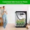 MELONFARM 2x2 Grow Tent, 24"x24"x32" Double Transparent Viewing Door Indoor Grow Tent, Growing Tent with High Reflective Mylar & Floor Tray, Plant Tent for Indoor Hydroponics Growing