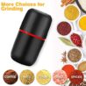 Herb Grinder Electric, Turimon Large Herbal/Coffee Grinders/Mill/Crusher for Spice and Herbs With Cleaning Brush - Black - 4.2 oz Capacity
