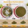 Herb Grinder Electric, Turimon Large Herbal/Coffee Grinders/Mill/Crusher for Spice and Herbs With Cleaning Brush - Black - 4.2 oz Capacity