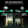 MARS HYDRO 3x3 Grow Tent Kit Complete System,150W TS1000 LED Dimmable Grow Light, 32"x32"x63" 1680D High Reflective Mylar Grow System with 4inch Smart WiFi Control Ventilation System,10 Speed Fan