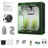 VIVOSUN GIY 4x2 Grow Tent Complete System, 4 x 2 ft. Grow Tent Kit Complete with VS1000 Led Grow Light, 4 Inch 203 CFM Inline Fan, Carbon Filter and 8 ft. Ducting Combo, 48" x 24" x 60"