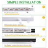 RWNTAO Two Strip Growing Lamp for Indoor Plants, Red & Blue & Yellow Full Spectrum LED Grow Light Strips with Auto ON/Off 3/9/12H Timer,10 Dimmable Levels for Green House Succulent (2 Head 13 in)