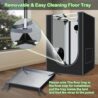 Grow Tent, 18"x18"x32"Grow Tent, Indoor Growing Tent with Observation Windows, Lightproof Tent with Floor Tray, Mylar Hydroponic Tent