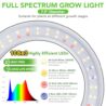 LORDEM Grow Light for Indoor Plants, 7.9" Diameter Tri-Head Plant Light for Plants Growing, Full Spectrum Growth Lamp with Auto Timer 3/6/12H, 4 Dimmable Levels, 3 Lighting Modes, Adjustable Stand