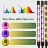 LED Grow Light, 3 Heads Red Blue White Full Spectrum Plant Light with Clamp for Indoor Plants & Seed Starting, 10-Level Dimmable, Auto On Off, Timing 4 9 12Hrs
