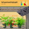 SpeePlant Indoor Greenhouse with Grow Light and Shelves - 4 Tier Plant Stand with Grow Light, Zippered PVC Cover and 3 Dimmable 1.8FT 60W Grow Lights with Timer, 30""(L) X 14""(W) X 59""(H), Black