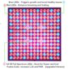 i-Venoya LED Grow Light for Indoor Plants Growing Lamp 225 LEDs UV IR Red Blue Full Spectrum 75W LED Plant Lights Bulb Panel for Hydroponics Greenhouse Seedling Veg and Flower (2 Pack)