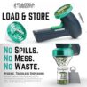 Mamba Monster 3.5g Green USB Electric Herb Grinder. Large Capacity Portable Metal Herbal Machine & Spice Mill for the Kitchen