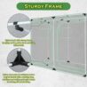 Green hut Grow Tent 96"x48"x78" 600D Mylar Hydroponic Indoor Grow Tent with Observation Window, Removable Floor Tray and Tool Bag for Indoor Plant Growing 8x4