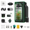 VIVOSUN GIY Smart Grow Tent System 2x2, WiFi-Integrated Grow Tent Kit, with Automate Ventilation and Circulation, Schedule Full Spectrum 100W LED Grow Light, and GrowHub E42A Controller