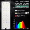 LBW Grow Light, Full Spectrum 270 LED Growing Lamp with Auto On/Off Timer 4/8/12H, 3 Lighting Modes, 10 Dimmable Levels, Suitable for Indoor Plants, 2 Pack