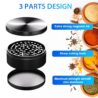 Matoolser 3 Inch Spice Grinder Mills for Kitchen Black