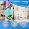 Everlasting Comfort Grow Lights for Indoor Plants Full Spectrum - Plant Lights for Indoor Growing (4 Lamps), 3-18 Hour Timer, Adjustable 62" Tripod, LED Grow Lights, Plant Light for Seed Starting