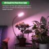 Balck Pot Clip Plant Grow Light, Red+Blue+Yellow Full Spectrum 48 LEDs Plant Lamp with 360°Gooseneck, 3/9/12H Timer & 10 Dimmable Levels and Adapter, One Head Halo Ring Plant Lamp
