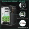 SNIGJAT 4x4 Grow Tent, 48"x48"x80" Grow Tent for Indoor Hydroponic Growing with High Reflective 600D Oxford Fabric, Observation Window, Removable Waterproof Tray for Fruit, Flowers, and Vegetables