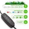 GROWSTAR Plant Lights for Indoor Growing, Red Blue Spectrum 4 Heads Clip Grow Lamps with 10 Feet Cables for Seeding Blooming and Fruiting(2 Pack)