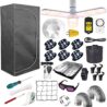 Complete Mylar Growing Tent 3 x 3 Grow Tent Kit 40"x40"x80" Indoor Plant Growing Room LED Full Spectrum Grow Light Ventilation Inline Fan DIY Beginner Grow Tent Kit + Glasses & Acceseries