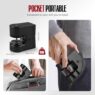 ZORKLE Electric Herb Grinder Portable, 1g Capacity, 1800mah Battery Powered, with 12g Storage Box