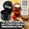 Santa Cruz Shredder Herb and Spice Grinder Made in USA (Large (2.7 Inch), Black)