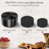 KINGTOP Grinder, Large 3" Spice Grinder (Midnight Black)