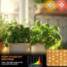 DOMMIA Grow Light, 20W Ultra-Thin Panel Grow Lights for Indoor Plants, High PPFD Full Spectrum, Dimmable, 6/12/16H Timer Auto on/Off, Suitable for Indoor Growing, Warm White 1-Pack