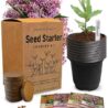 Butterfly Milkweed Seeds Starter Kit – Grow 4 Beautiful Milkweed Varieties – Non-GMO Heirloom Seeds, Complete Indoor & Outdoor Butterfly Grow Kit, Perfect for Monarch Butterflies & Pollinators