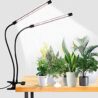 GooingTop LED Grow Light,6000K Full Spectrum Clip Plant Growing Lamp with White Red LEDs for Indoor Plants,5-Level Dimmable,Auto On Off Timing 4 8 12Hrs